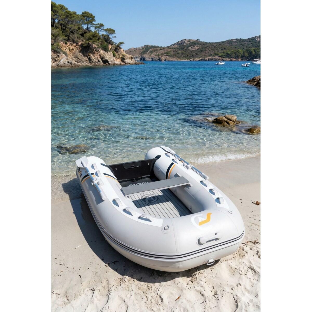 Gommoncino gonfiabile premium Dropstitch - 248x154 cm - Grigio - Max 317kg/6CV 3/7