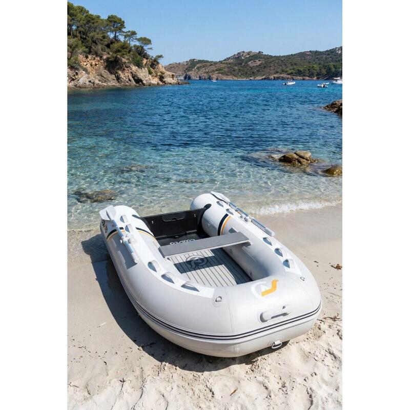 Barca gonflabilă premium Dropstitch 3 locuri - 248x154cm - Gri - Max.317kg/6CP