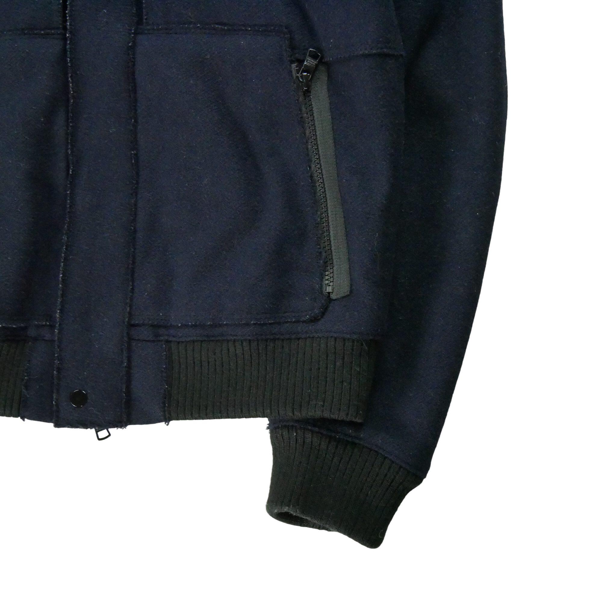 Herren Navy Wolljacke 5/6