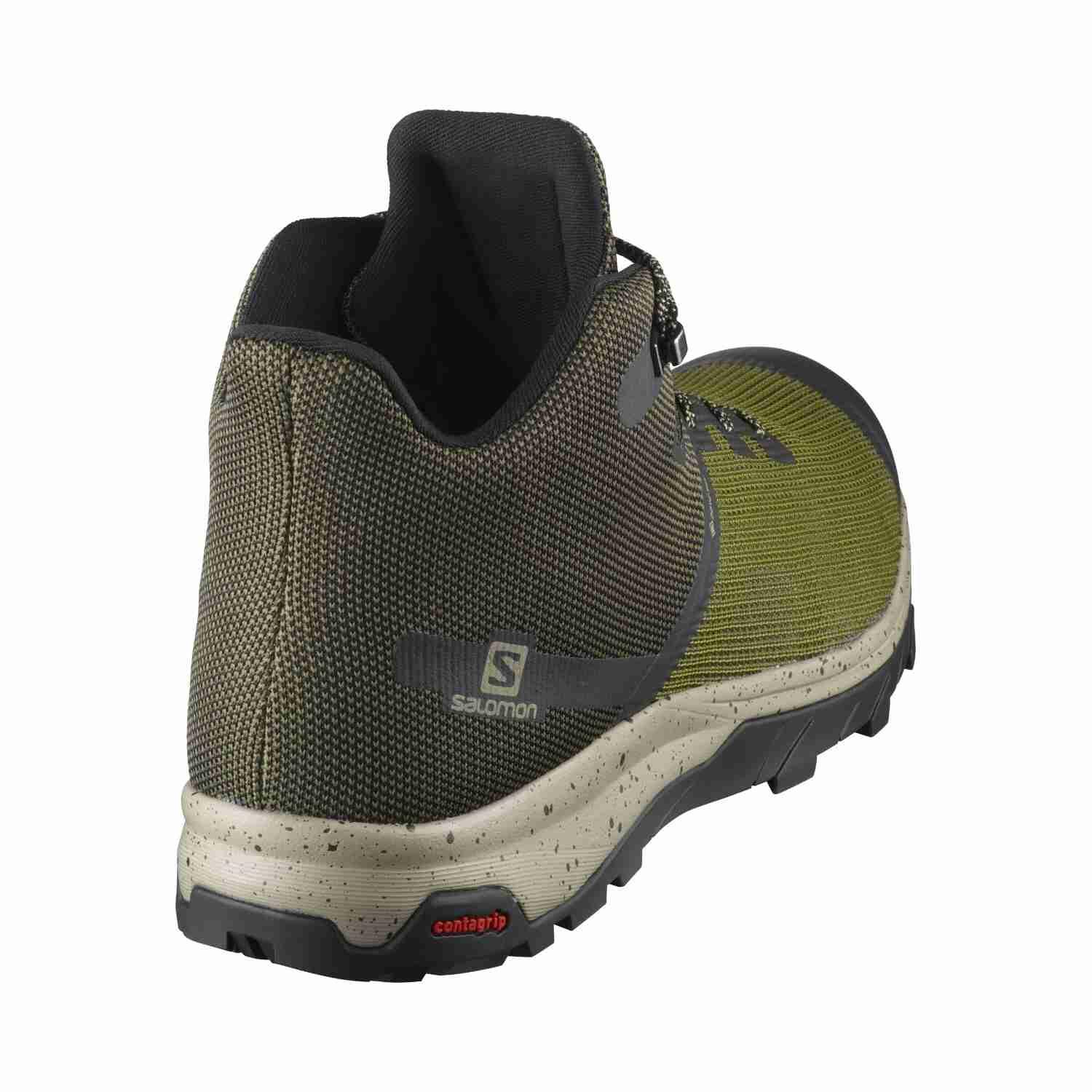 Botas Montaña Hombre Salomon OUTline Prism Verdes Resistentes 5/5