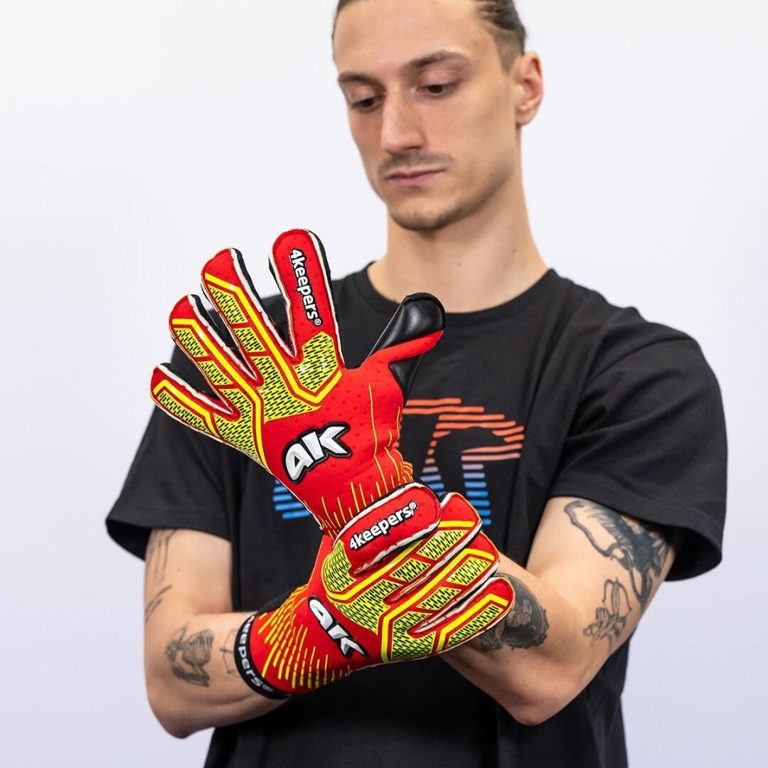 Rękawice bramkarskie dla bramkarza 4keepers neo lava rf2g senior 6/7