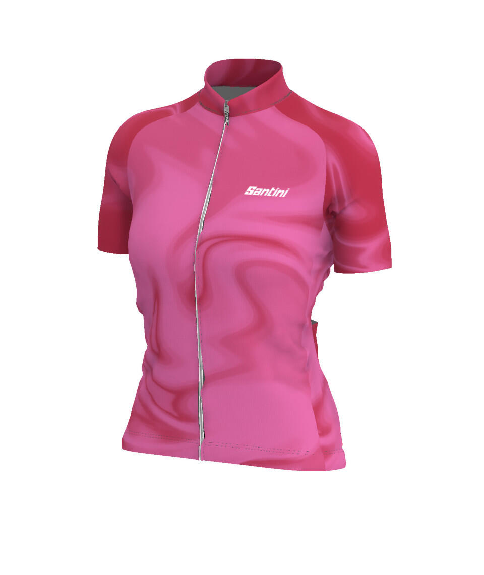 Velia - Dames Shirt Met Korte Mouwen - Roze - Wielersport 3/4
