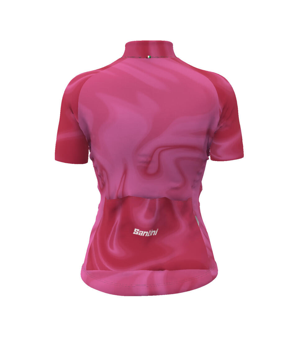 Velia - Dames Shirt Met Korte Mouwen - Roze - Wielersport 2/4