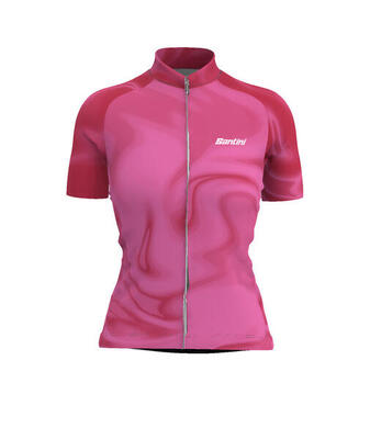 Velia - dames shirt met korte mouwen - roze - wielersport