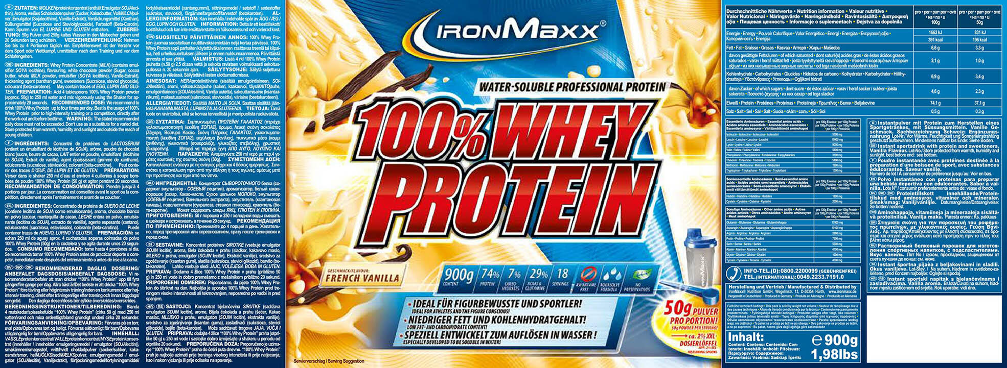 IronMaxx 100% Whey Protein - 2350g 3/3