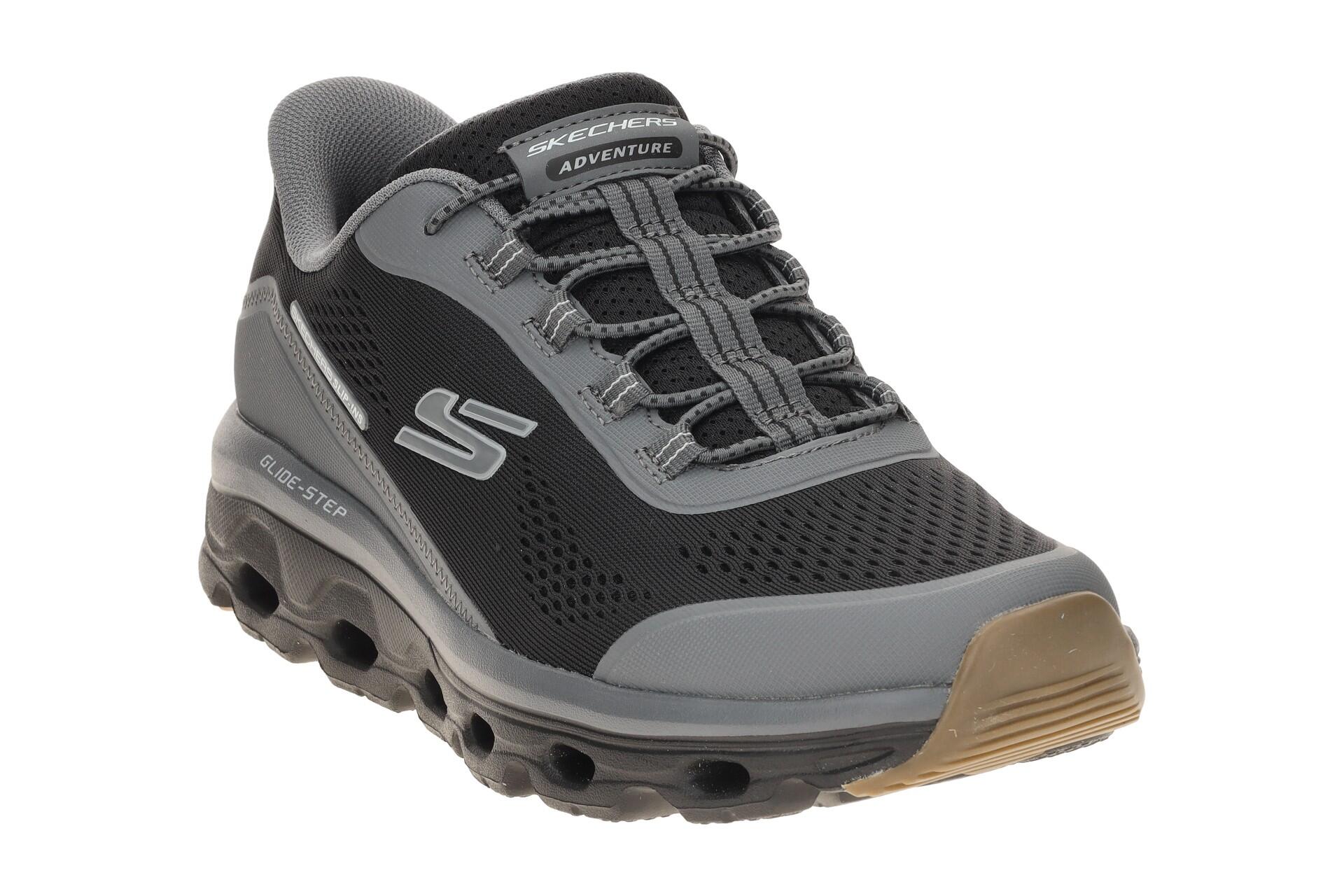 Skechers Glide Step Sole Schuhe grau schwarz Herren SLIP-INS 237812 3/7