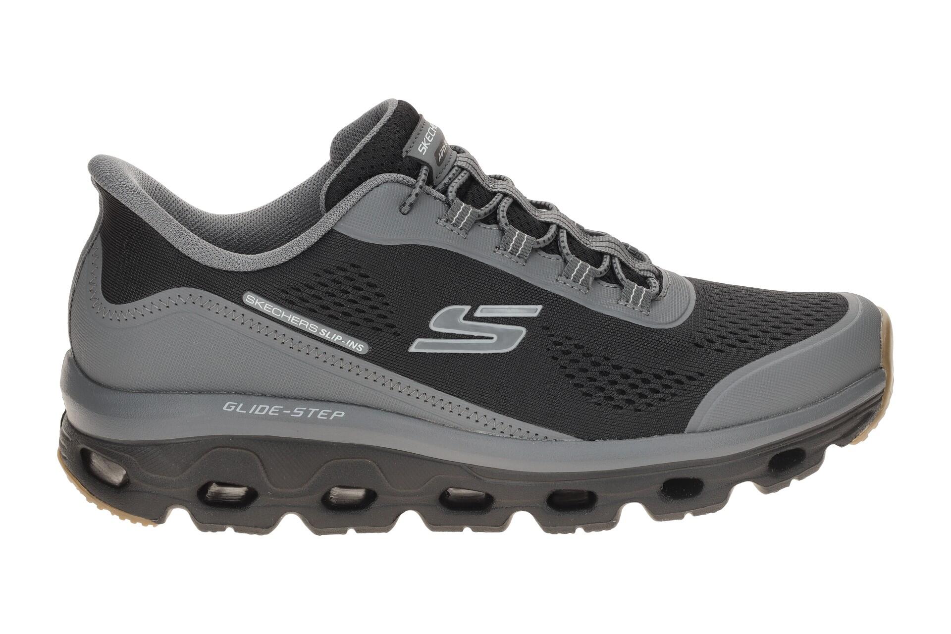 Skechers Glide Step Sole Schuhe grau schwarz Herren SLIP-INS 237812 2/7
