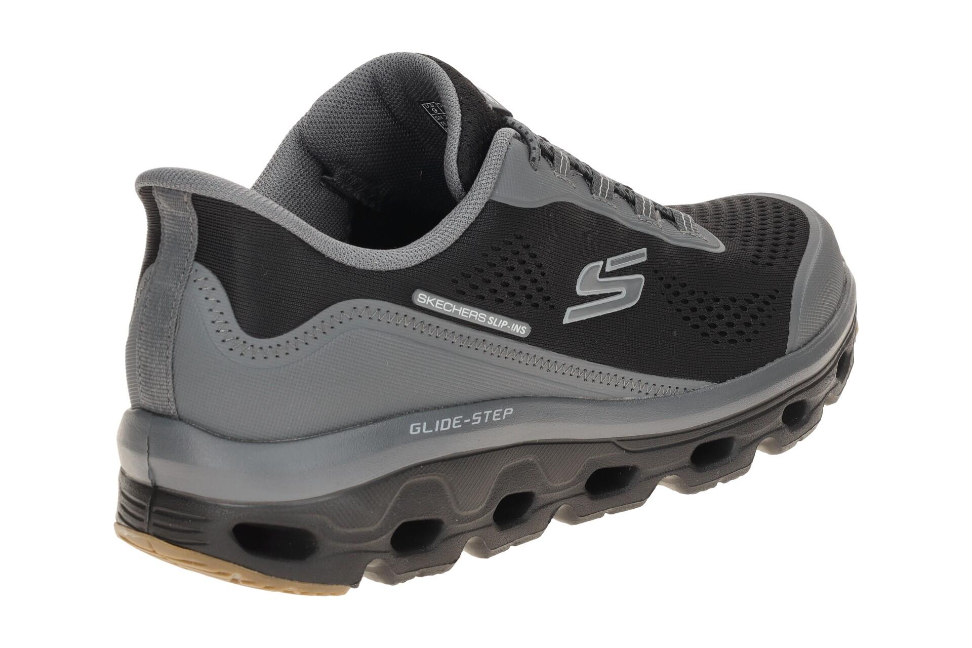 Skechers Glide Step Sole Schuhe grau schwarz Herren SLIP-INS 237812 4/7