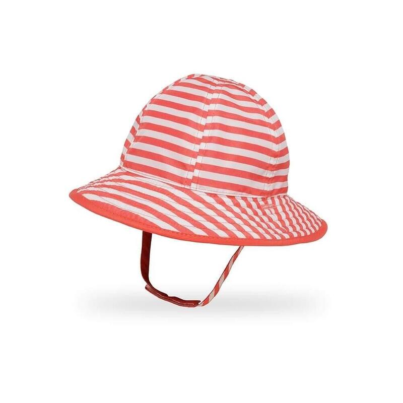 UPF50+ Infant SunSkipper Bucket Coral Stripe/Coral 6-12m