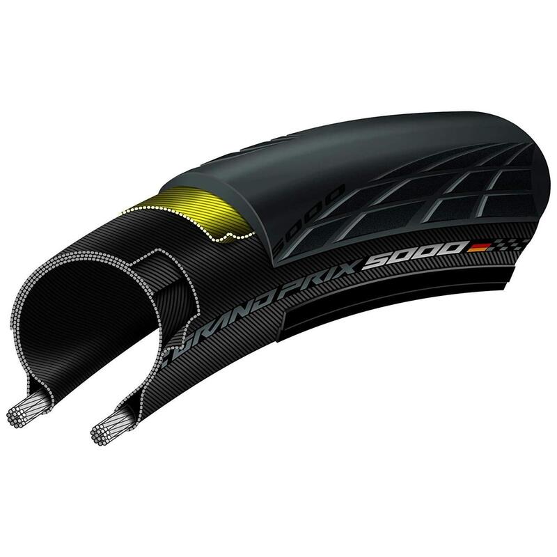 Anvelopa pliabila Grand Prix 5000 - 700x23C - 23-622, negru