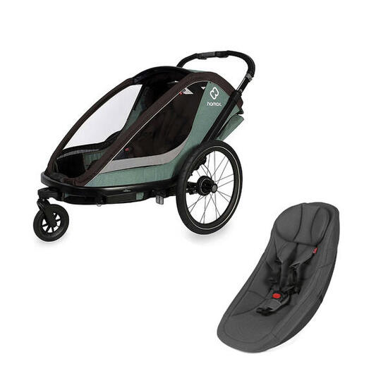 Lot Remorque Vélo Enfant Cocoon + Insert Bébé