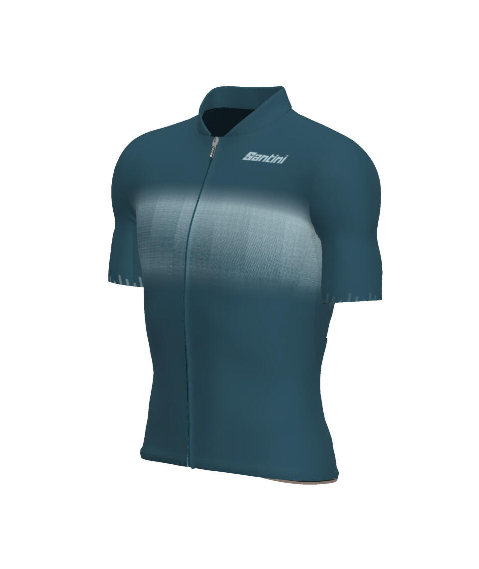 Mist - Maillot Manches Courtes Homme Teal Velò 3/4