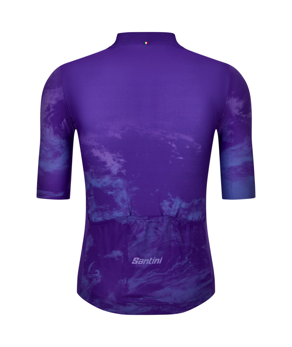 Rider - Maillot Manches Courtes Homme Aubergine Velò 2/3