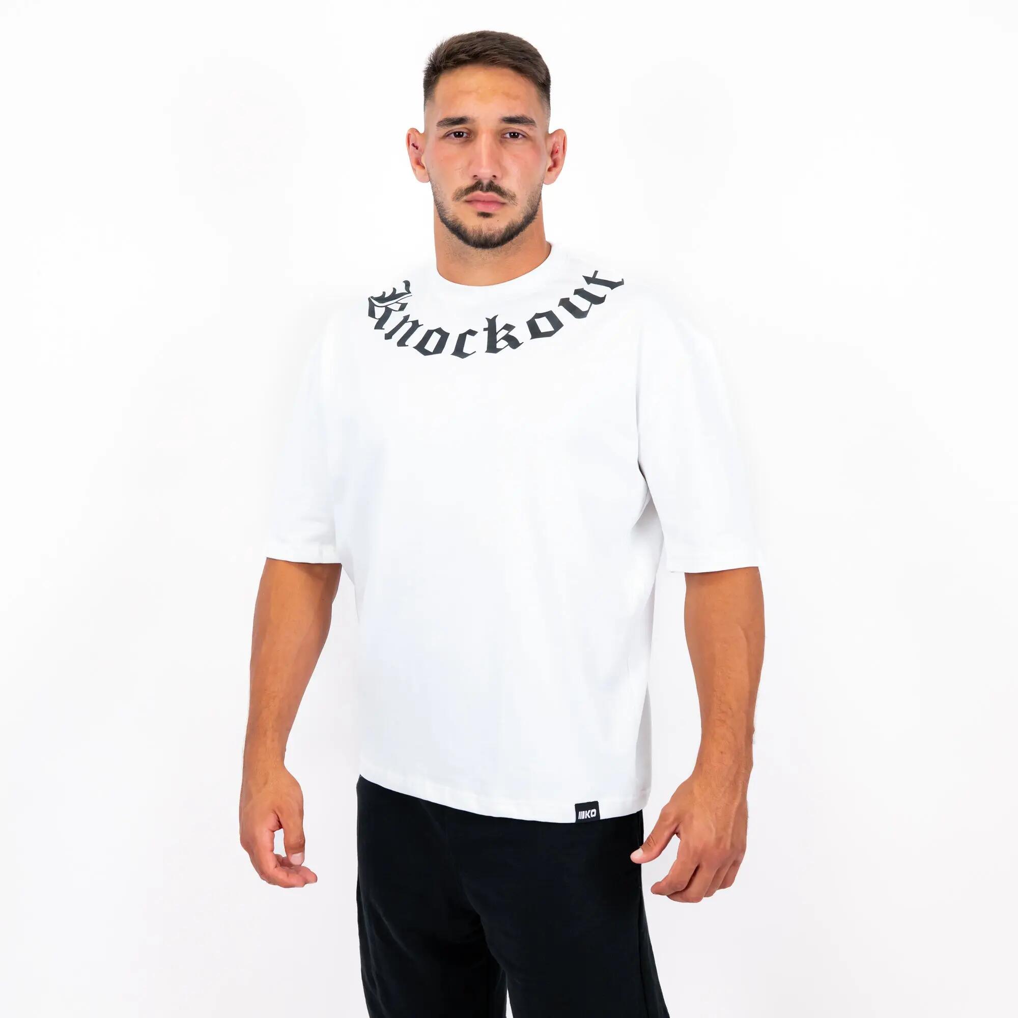 Tricou Oversize Knockout White Angels 3/6