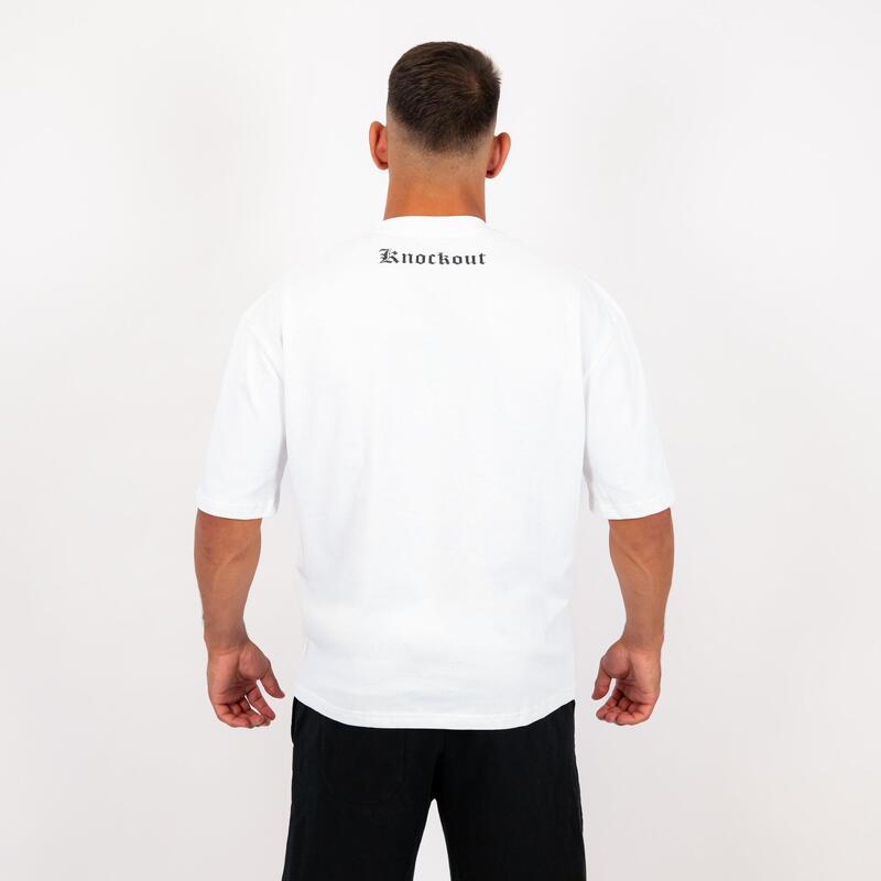 Tricou Oversize Knockout White Angels