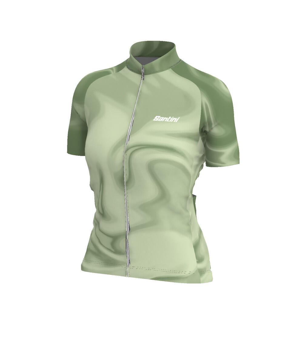 Velia - Maillot Manches Courtes Femme - vert - Velò 3/4