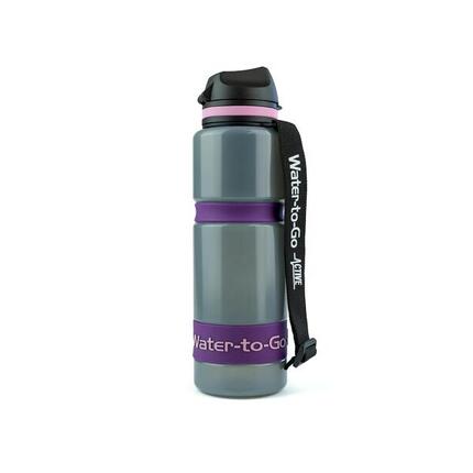 Trinkflasche 0.75 Liter mit Filter - Water-to-Go Active 75 blau