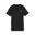 Tricou copii mânecă scurtă logo Essentials Tape, negru cu detalii roz PUMA