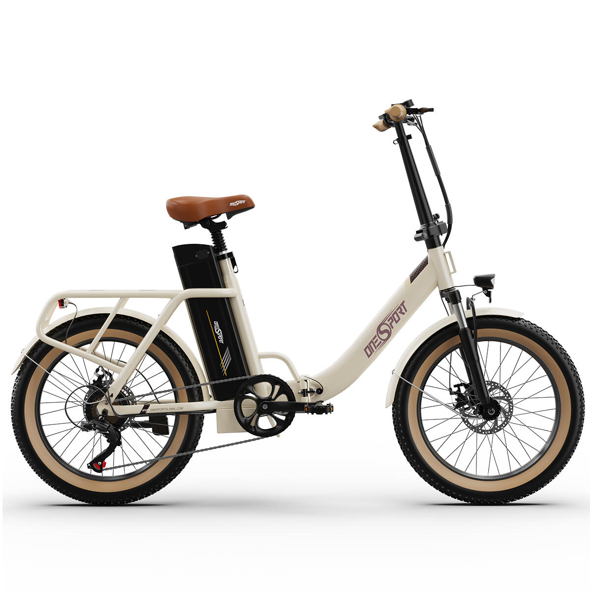 Bicicleta eléctrica plegable urbana ONESPORT OT16-2 48V 17Ah neumáticos 20" 2/15