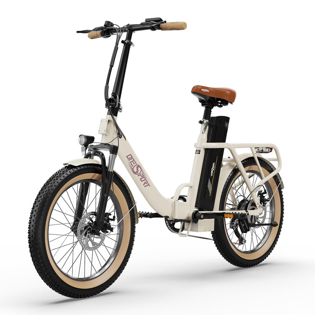 Bicicleta eléctrica plegable urbana ONESPORT OT16-2 48V 17Ah neumáticos 20" 4/15