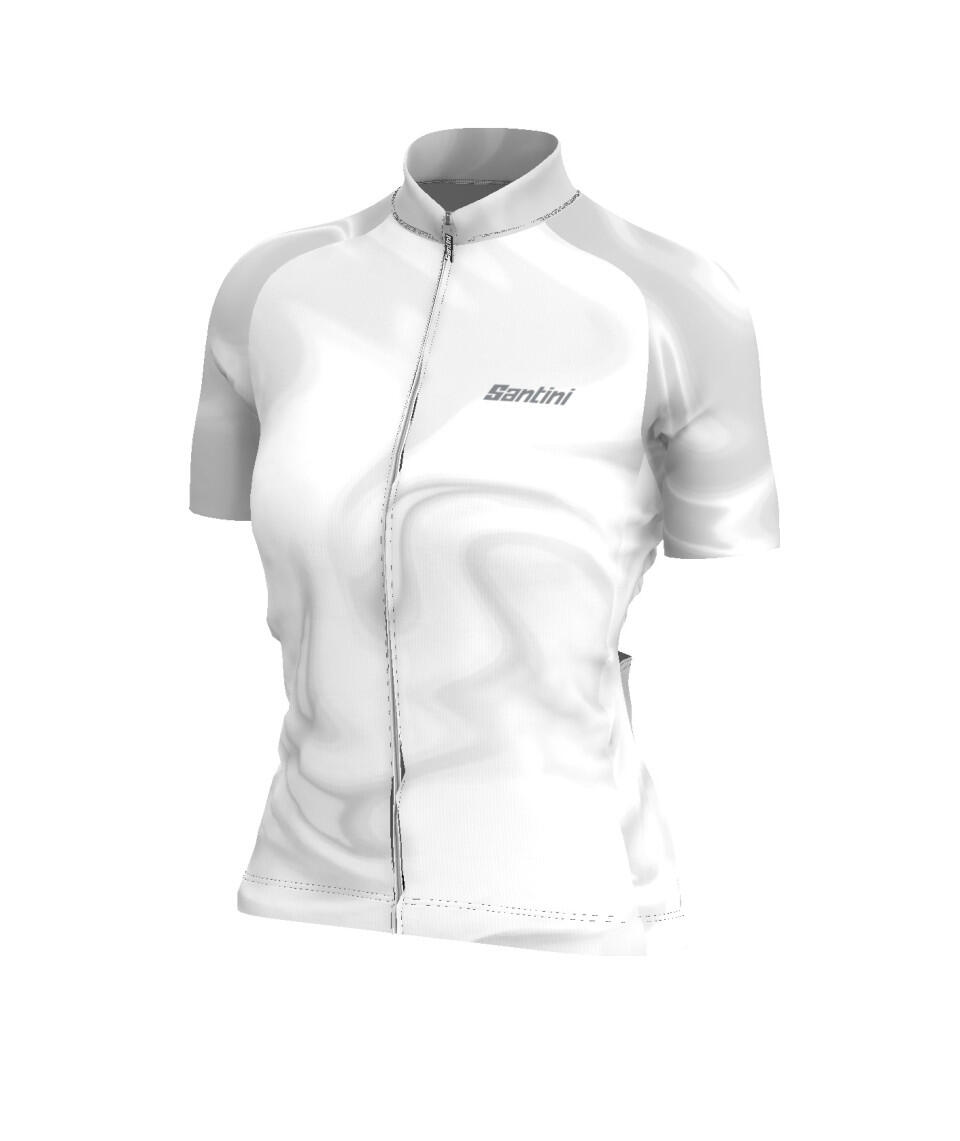 Velia - Maillot De Manga Corta Mujer gris Ciclismo 3/4