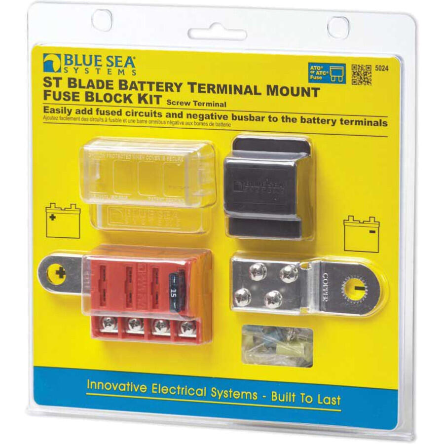 Boite à fusibles compact 4 circuits montage sur batterie 3/3