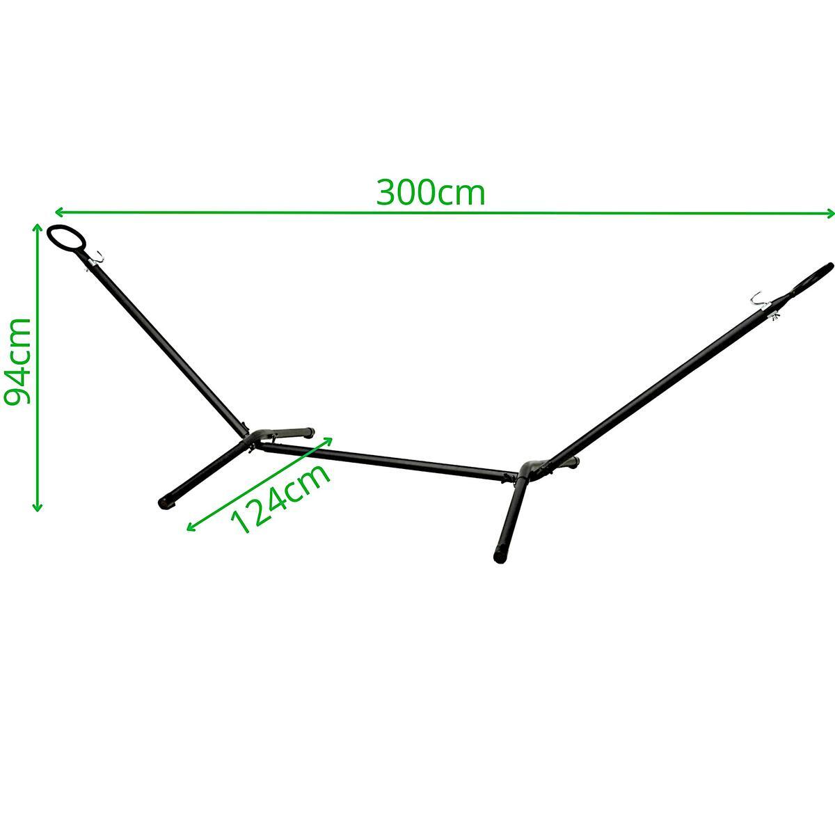 Stelaż stojak do hamaka 300x120x94CM metalowy 5/5