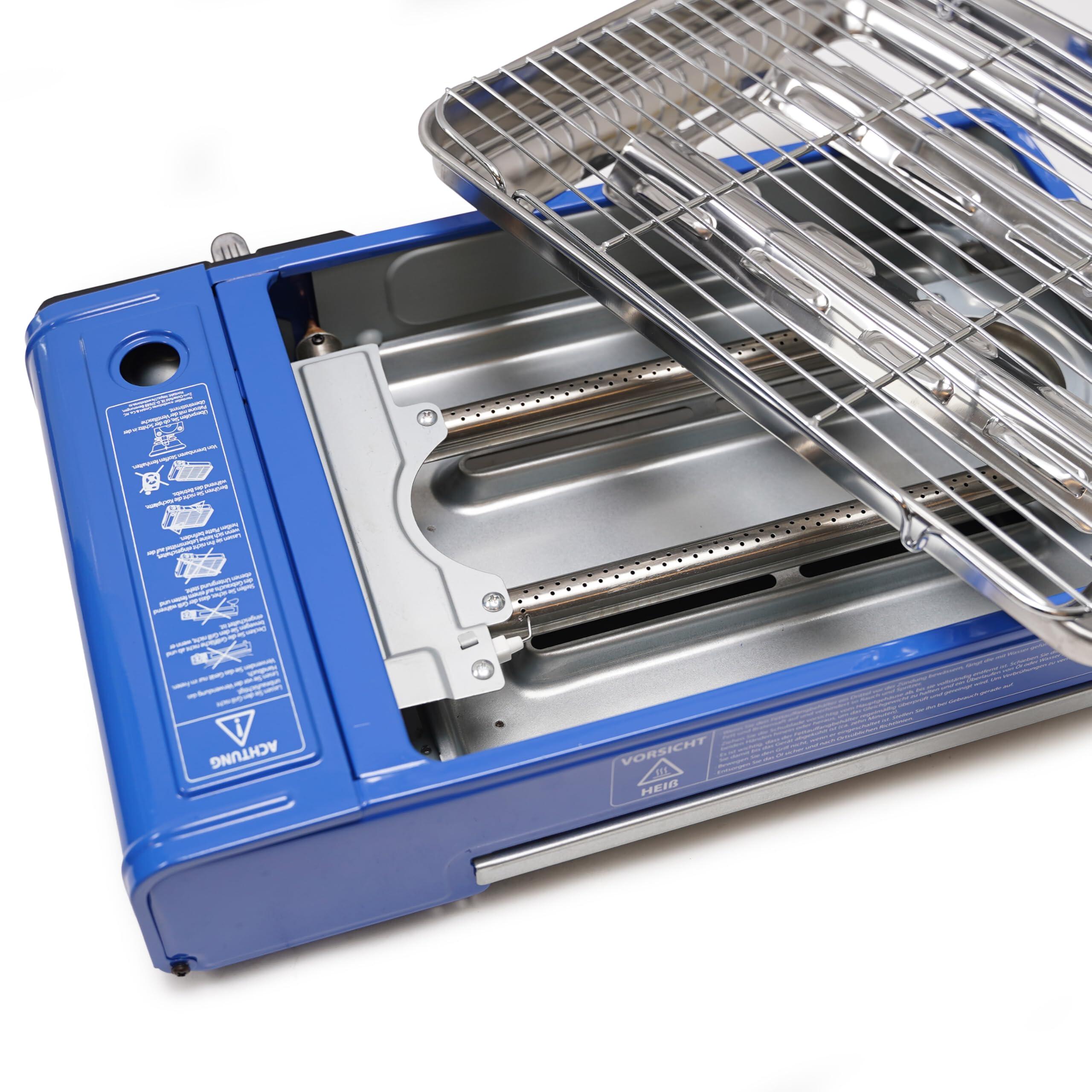 Eurocatch Evergrill Barbecue da campeggio a butano - Barbecue da tavolo 6/7