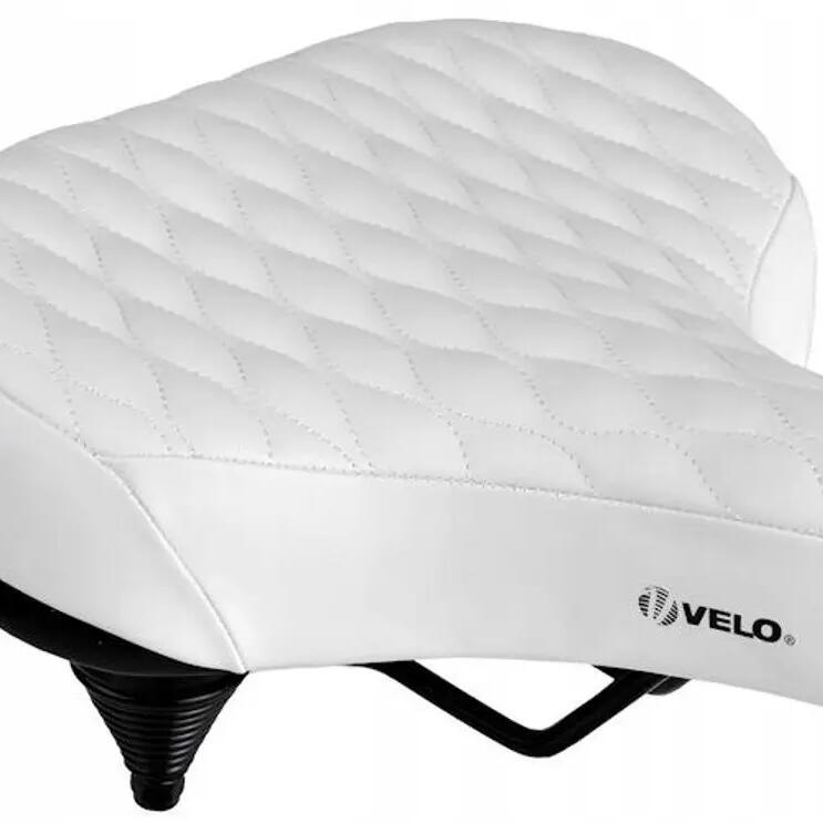 Royal Cruiser Vinyl Bicycle Saddle 275 × 270 mm White