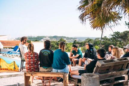 Wing foil au cœur de la lagune d’Óbidos