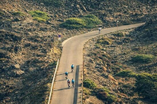 Stage cycliste sur la Costa Brava à Rosas