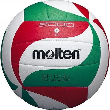 Ballon De Volleyball (Blanc / Rouge / Vert) Taille 5