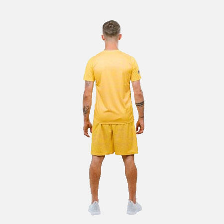 Short antrenament Poly Peak TeamRomania20 galben