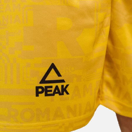 Short antrenament Poly Peak TeamRomania20 galben