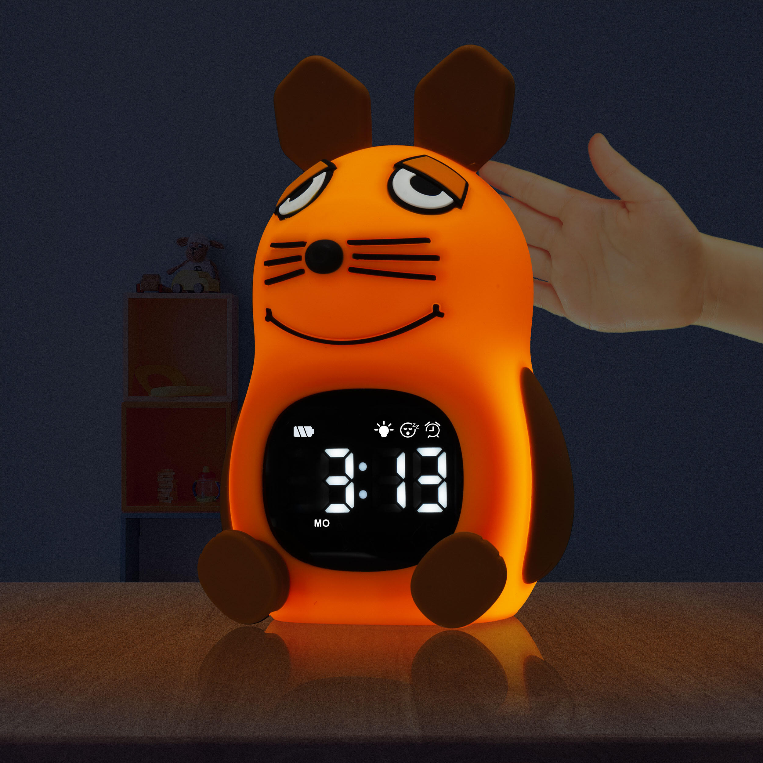 DieMaus Kinderwekker met nachtlicht 2/5