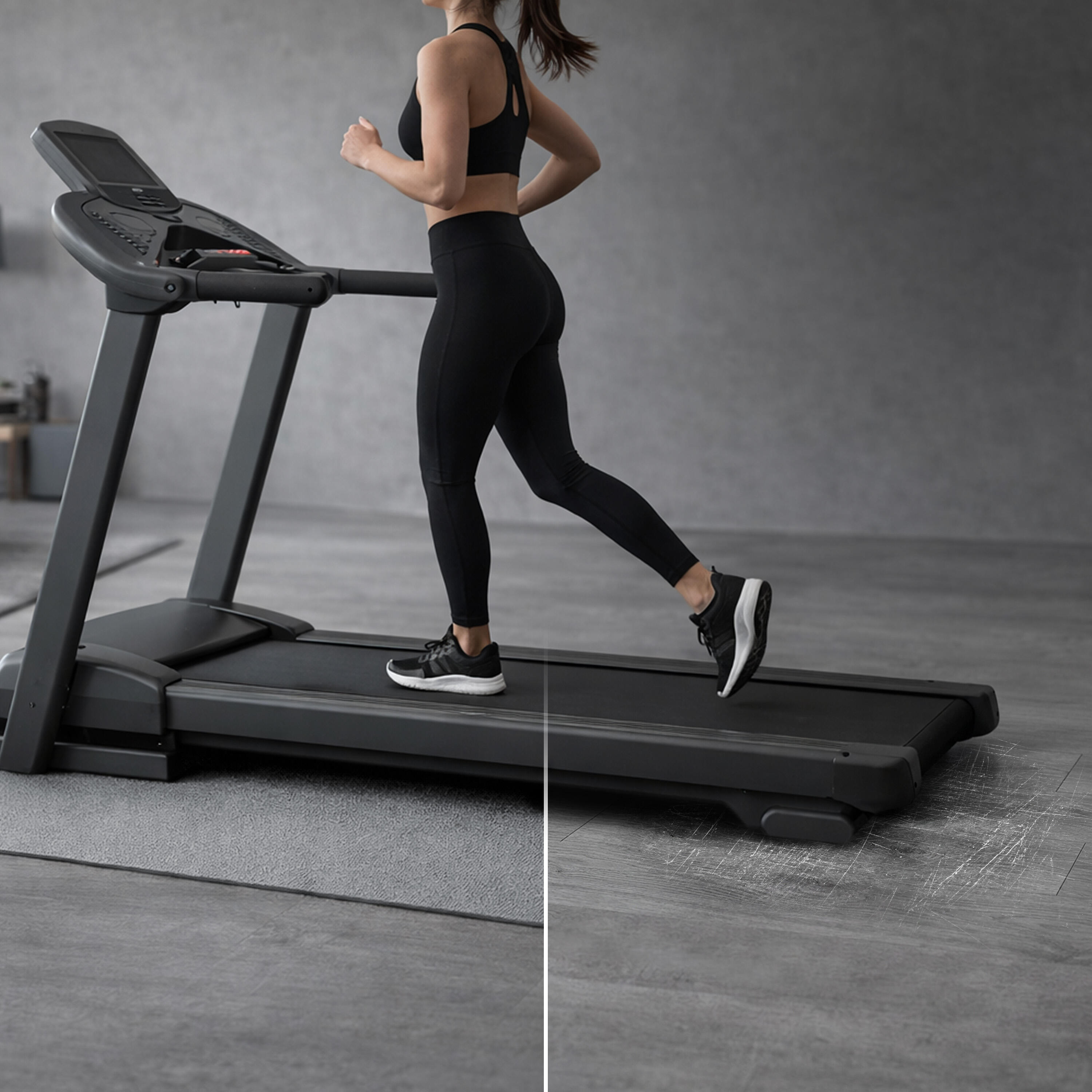 Tapis XXL protection sol fitness 213x152 cm 8 mm – tapis fitness antidérapant 3/7