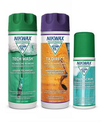 Nikwax voordeelpakket - tech wash 300ml&txdirect 300ml&stain scrub 125ml - 3pack