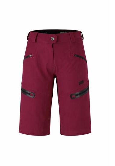 Damen Velo-Short iXS Sever 6.1 aubergine, Stretch-Polyester