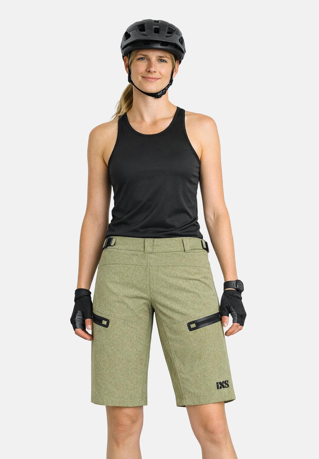 Pantaloncini da donna Sever 6.1 color oliva 5/6