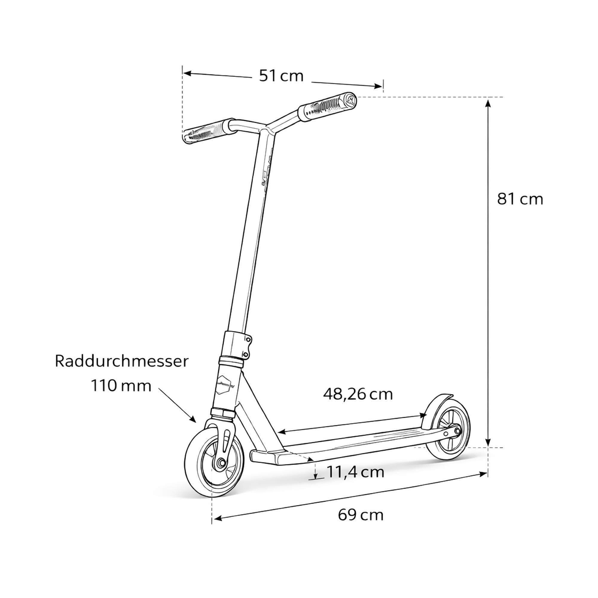 Freestyle Scooter  Carve Ultimate  Black-Grey faded Rainbow 7/7