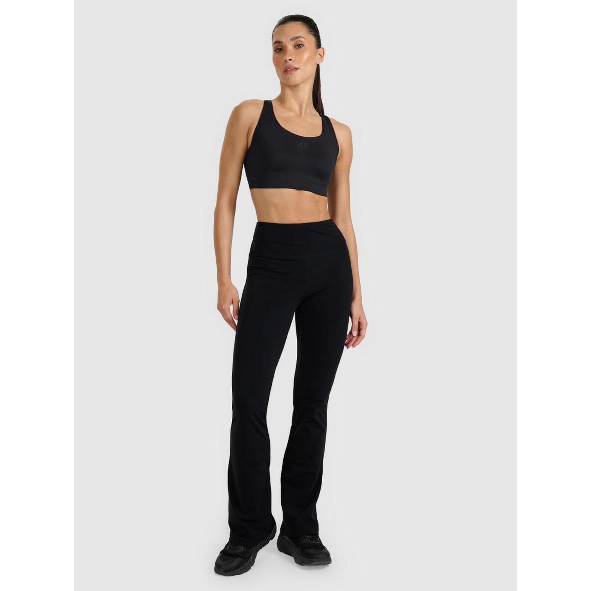 4F Dámské kalhoty do zvonu na dynamickou jógu 4F