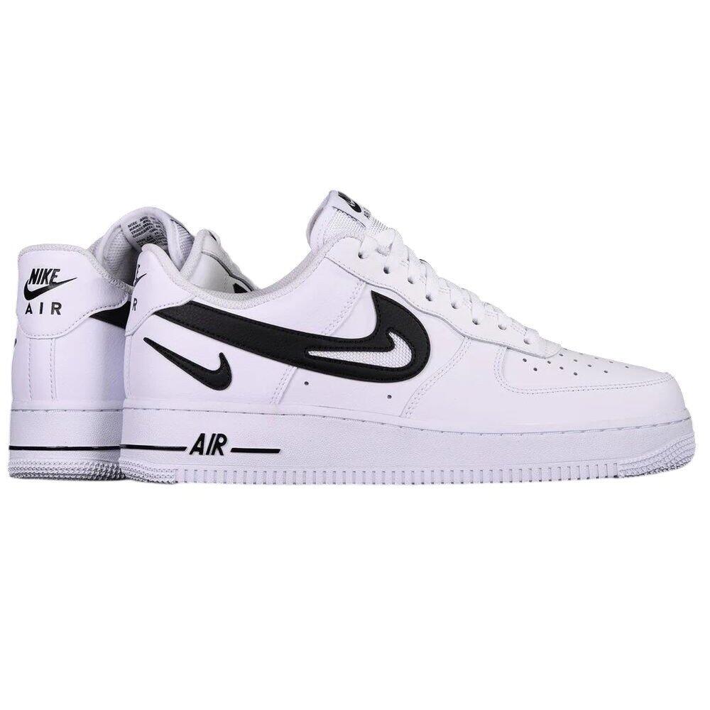 Buty do chodzenia unisex Air Force 1 Low '07 FM Cut Out Swoosh White Black 4/5