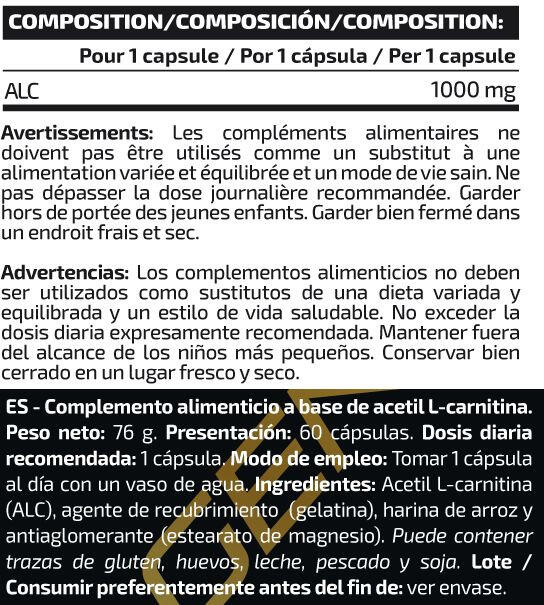 ALC 1000mg - 60 Capsules IO.Genix 2/3