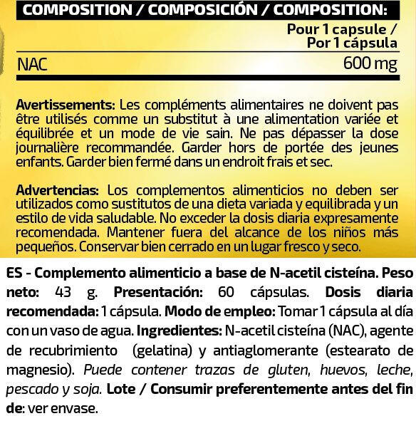 Nac 600mg - 60 Capsule IO.Genix 2/3