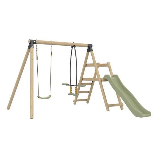 Station balançoire et vis-à-vis ARBOUSIER bois H190cm