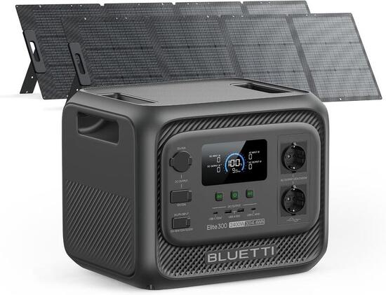 Elite 300 generatore solare con 2×200W pannelli 3014Wh per camper e backup casa