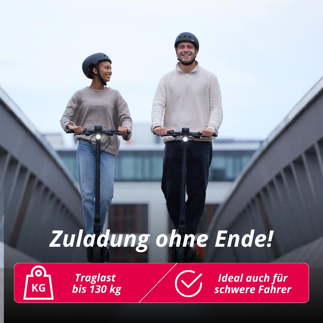 VMAX VX2 Gear E-Scooter – 50 km Reichweite, Straßenzulassung, vollgefedert, 5/7