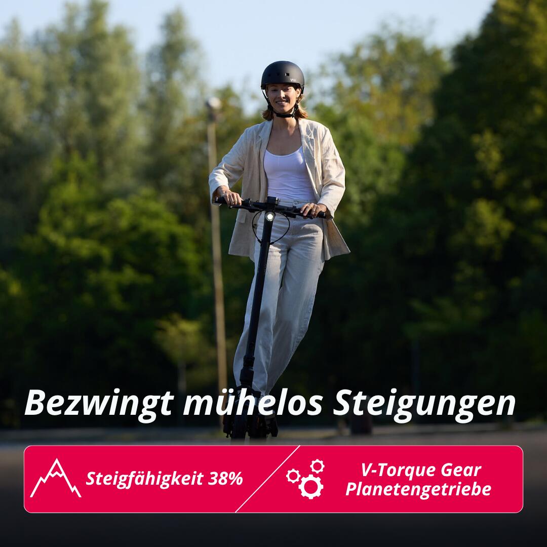 VMAX VX2 Gear E-Scooter – 50 km Reichweite, Straßenzulassung, vollgefedert, 6/7