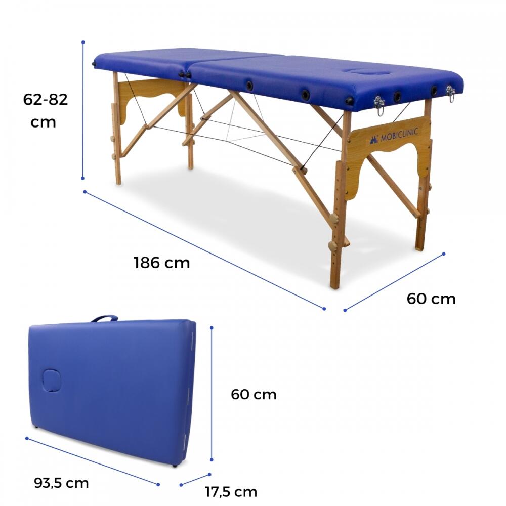 Table de Massage Pliante Portable Bois réglable Système de Verrouillage 2/8