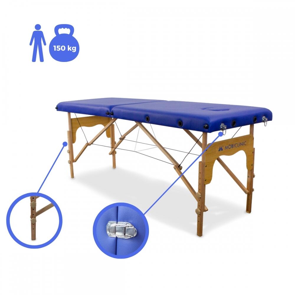 Table de Massage Pliante Portable Bois réglable Système de Verrouillage 4/8